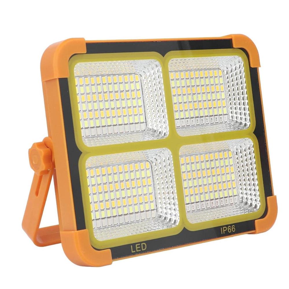 Solar Motion Sensor Outdoor Light IP66 Orange Black