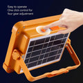 Solar Motion Sensor Outdoor Light IP66 Orange Black