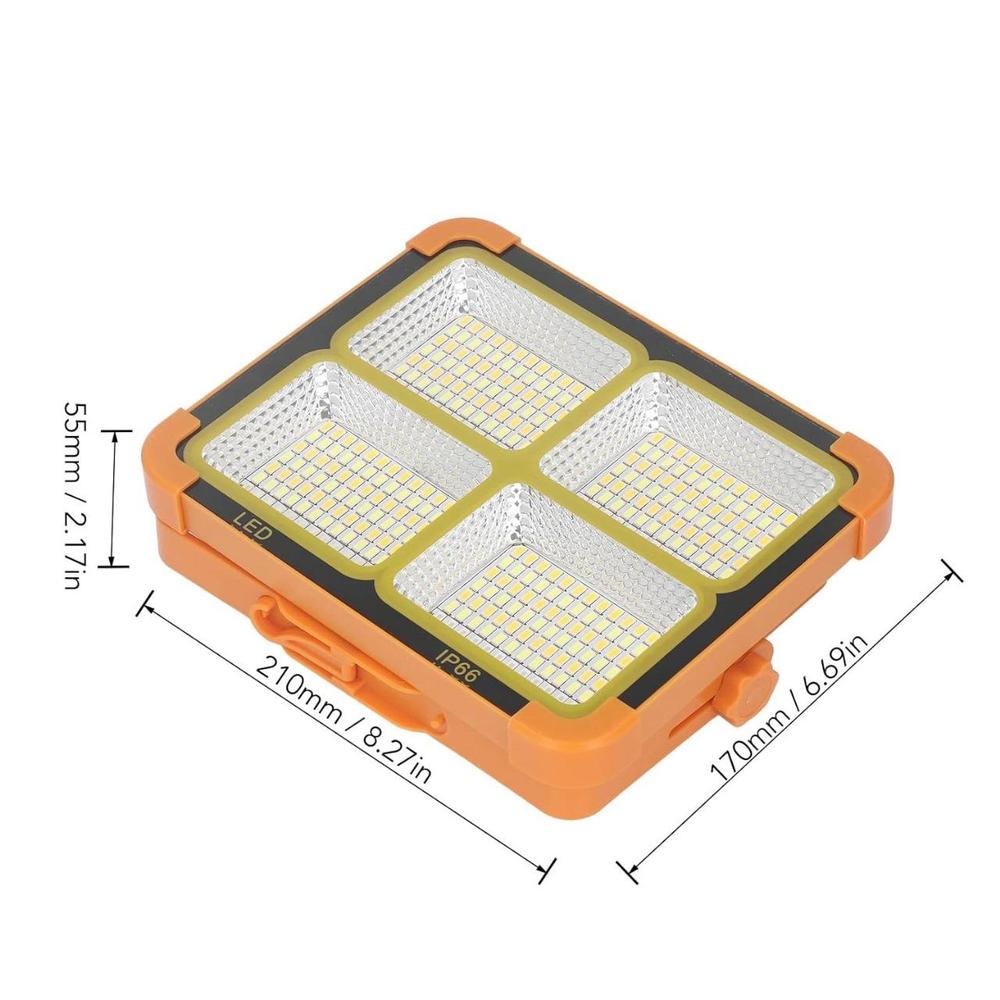 Solar Motion Sensor Outdoor Light IP66 Orange Black
