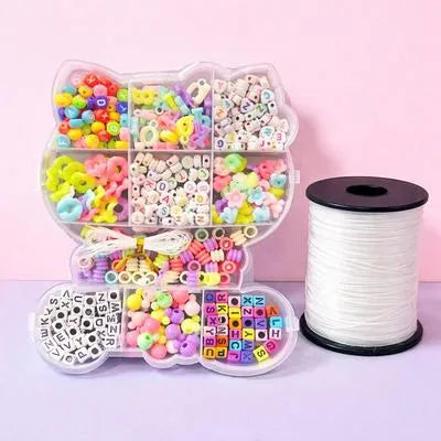 Butterfly Beads Box with Elastic Thread for DIY Crafts