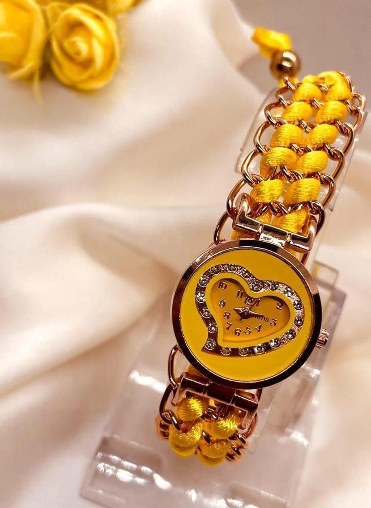 Heart Shaped Quartz Watch for Women with Chain Strap