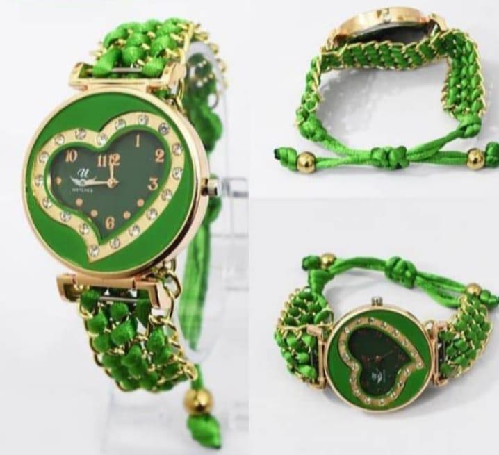 Heart Shaped Quartz Watch for Women with Chain Strap