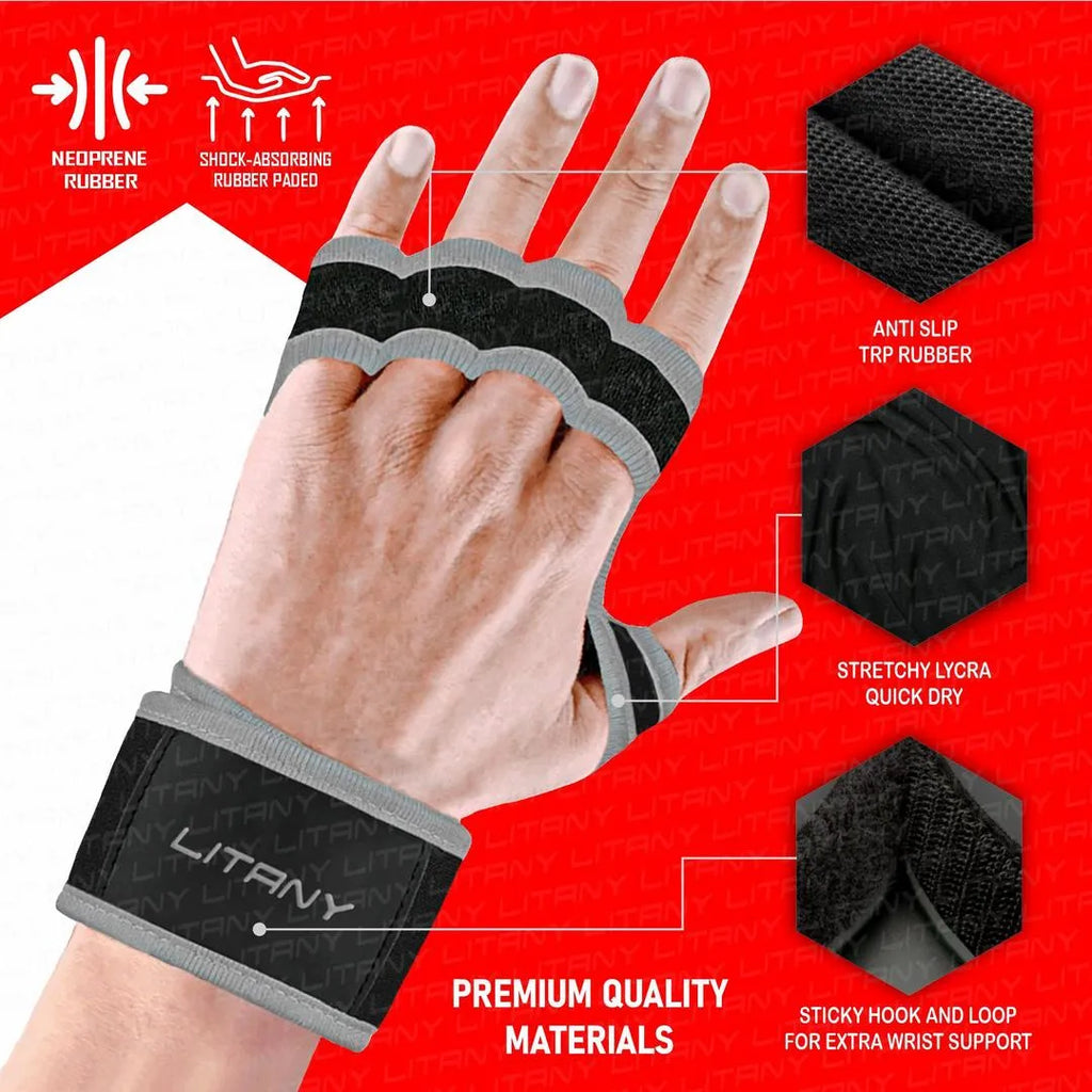 Litany Super Grip Gym Gloves for Men Women