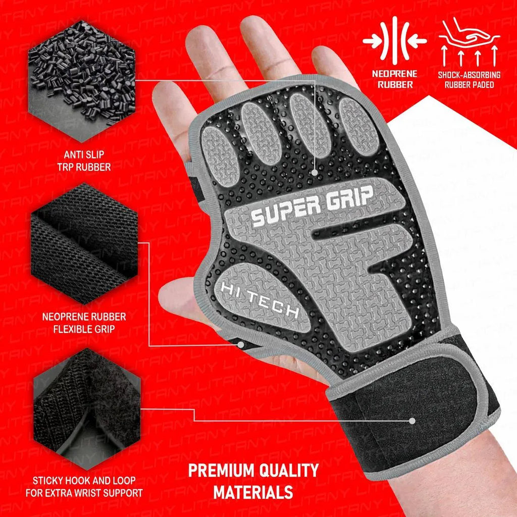 Litany Super Grip Gym Gloves for Men Women