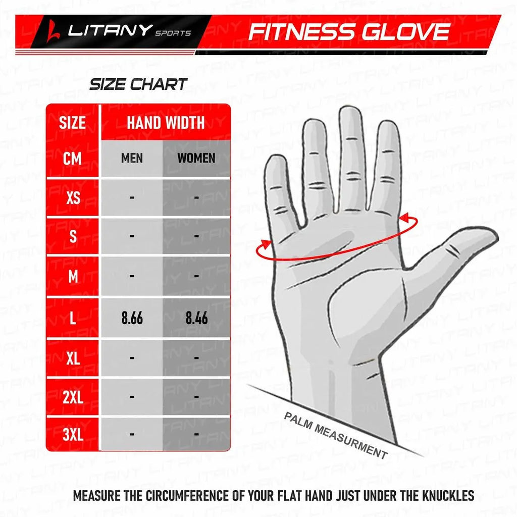 Litany Super Grip Gym Gloves for Men Women