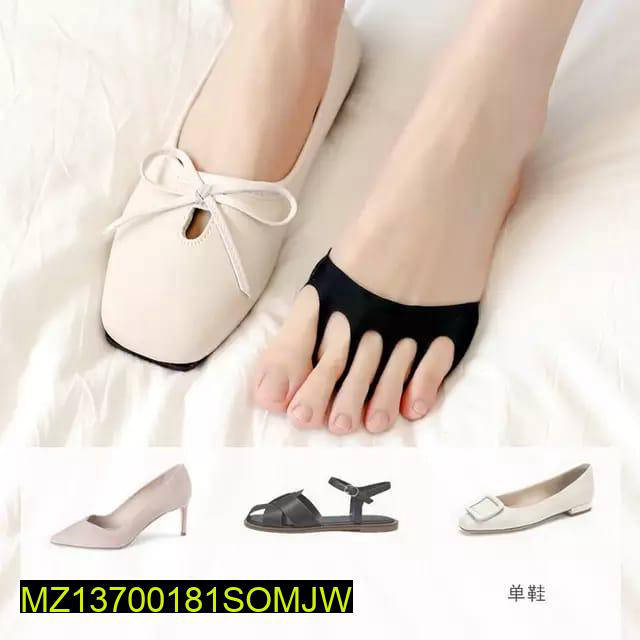 Black Cotton Toe Pads for High Heels & Casual Shoes