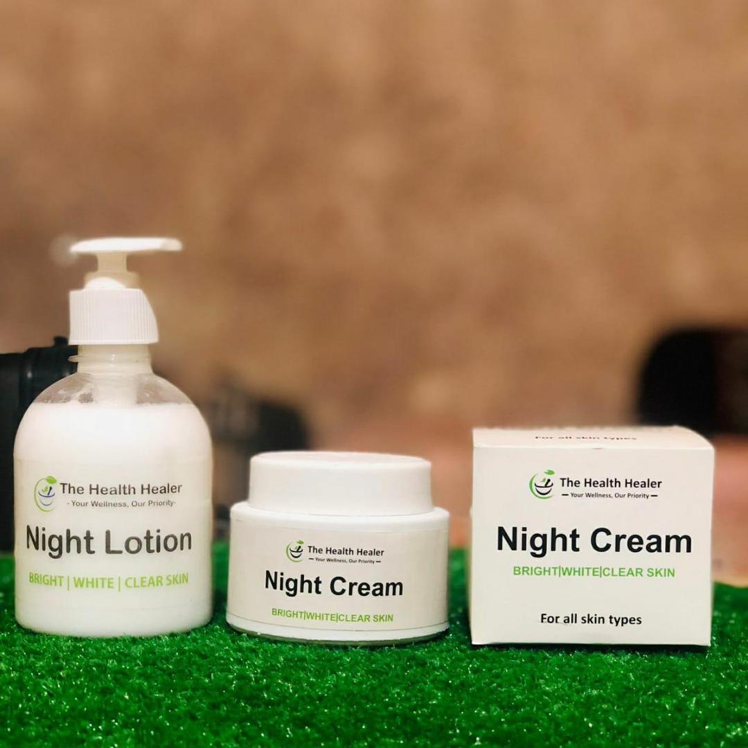 Night Lotion & Cream Set for All Skin Types
