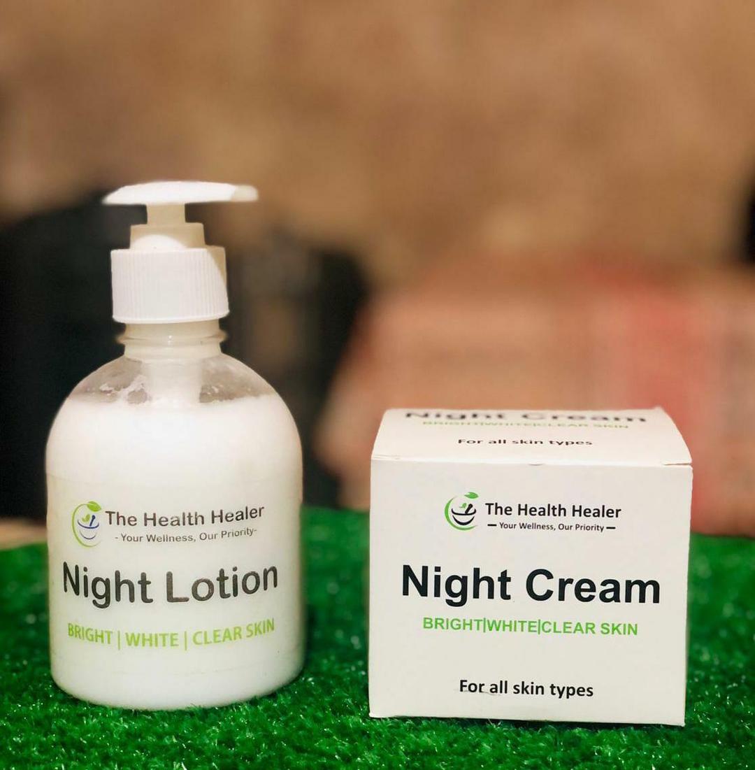 Night Lotion & Cream Set for All Skin Types