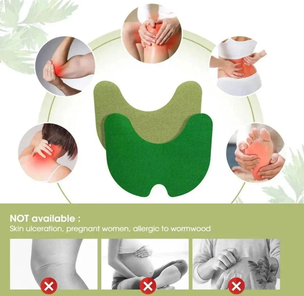 Green Silicone Knee Waist Neck Joint Pain Patches