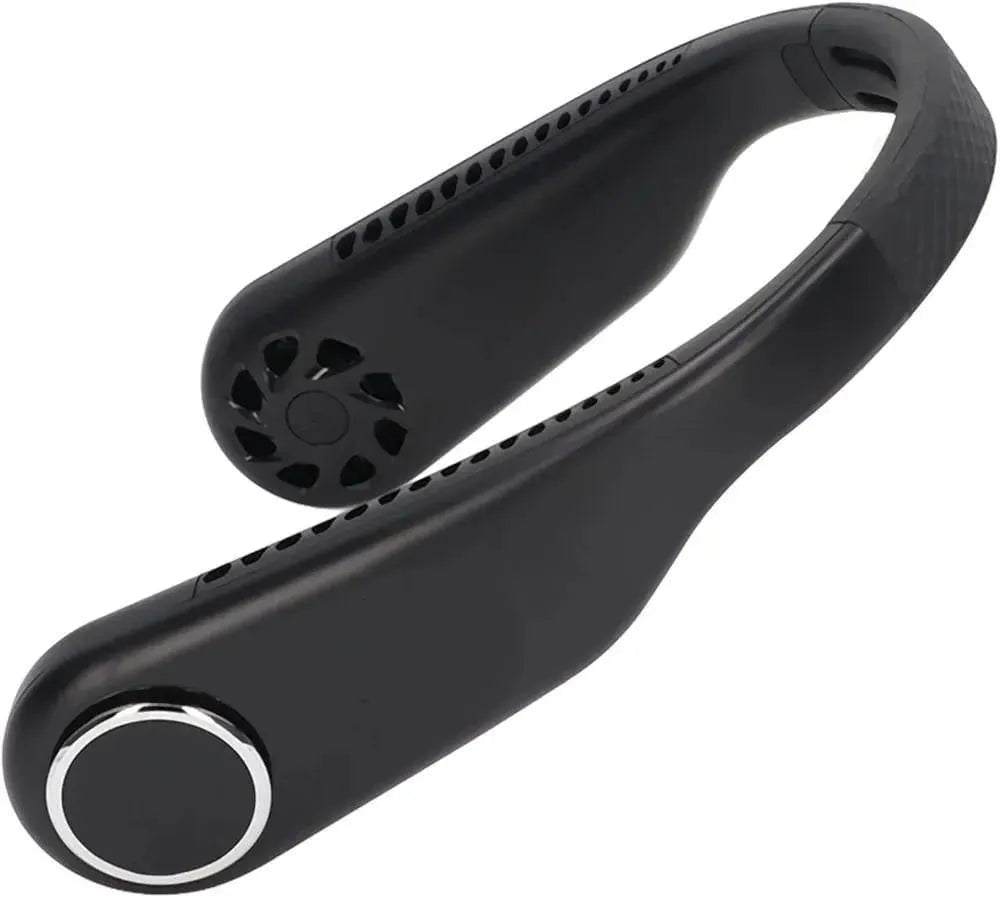 U-Shaped Neck Fan for Men Women Black White