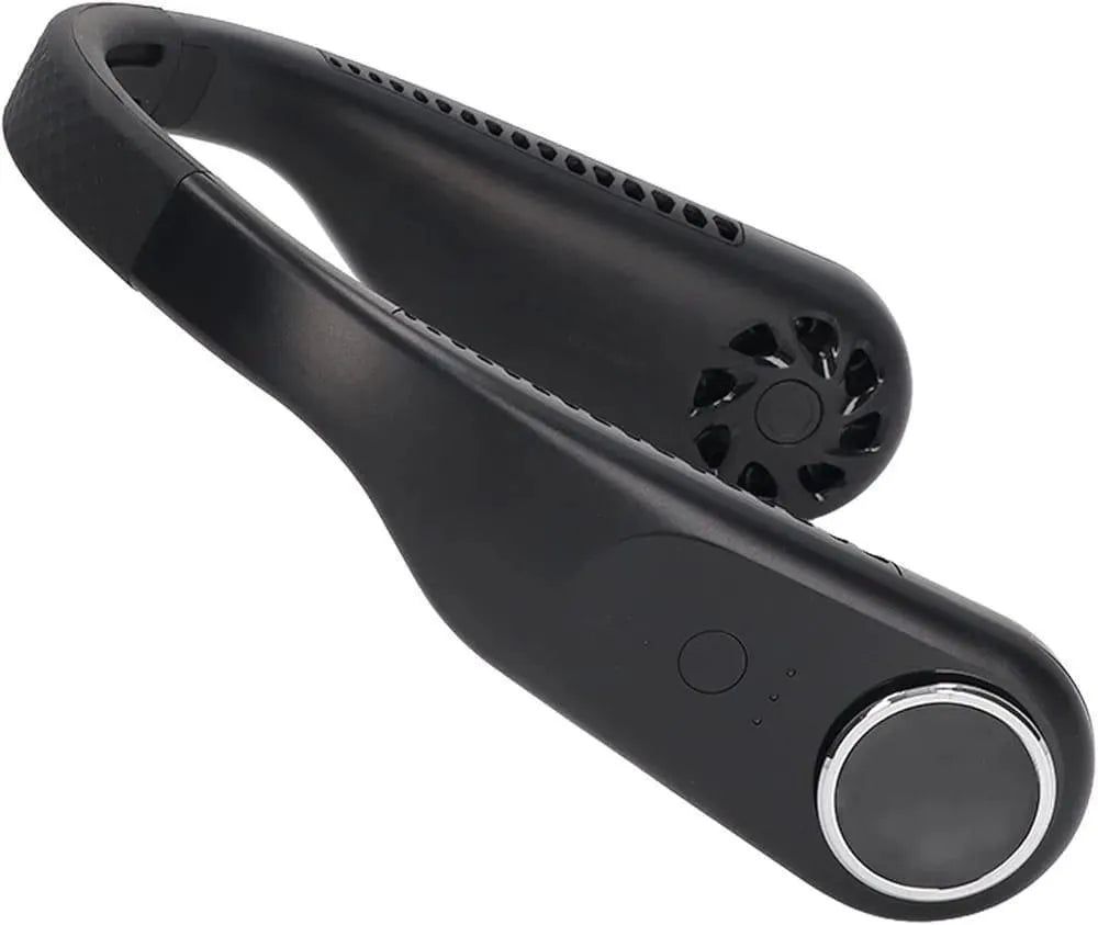 U-Shaped Neck Fan for Men Women Black White