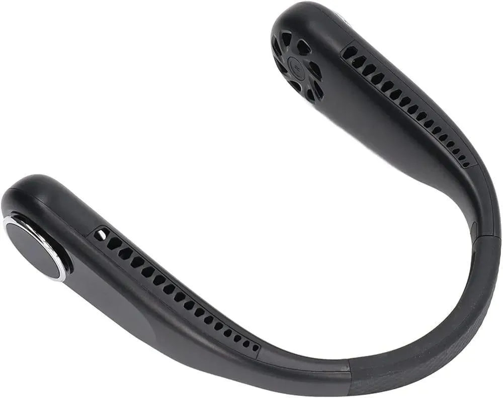 U-Shaped Neck Fan for Men Women Black White