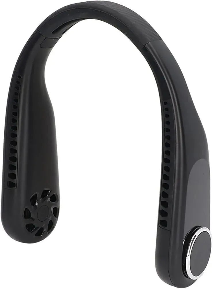 U-Shaped Neck Fan for Men Women Black White
