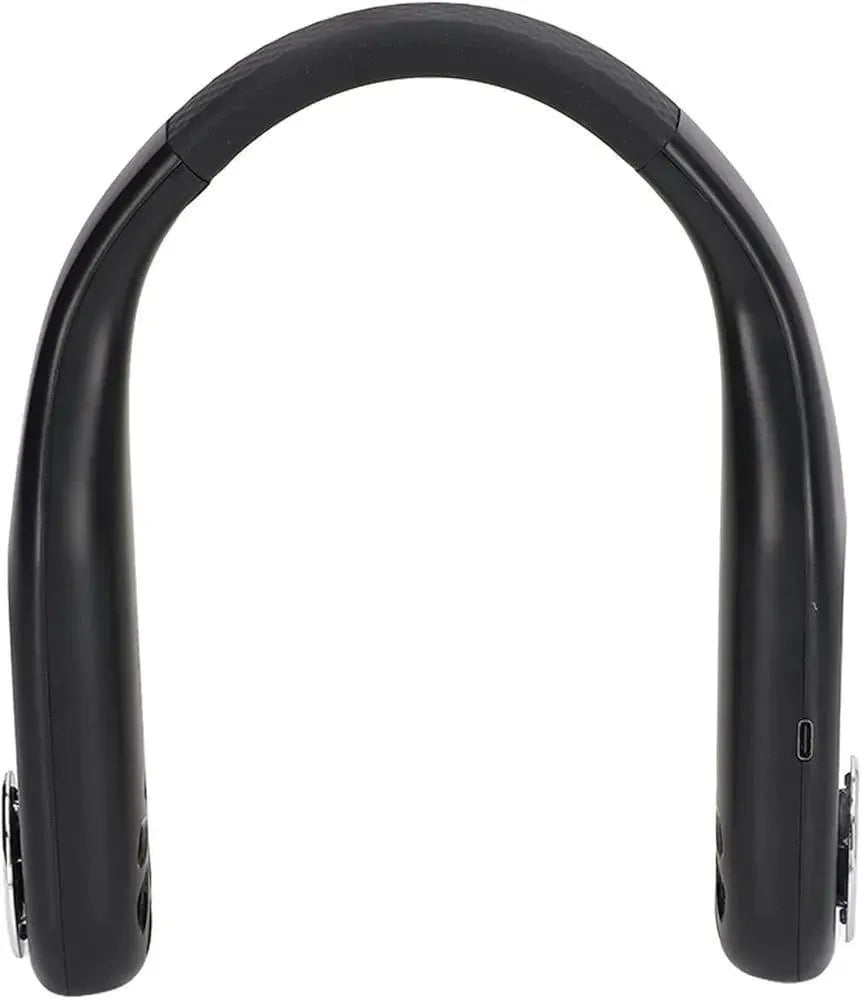 U-Shaped Neck Fan for Men Women Black White