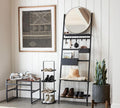 Black 4-Layer Shoe Rack Stand for Home Entryway