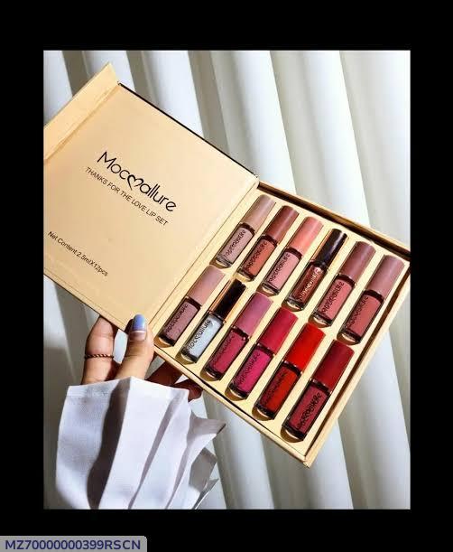 Velvet Glossy Lip Gloss Set for Brides & Parties