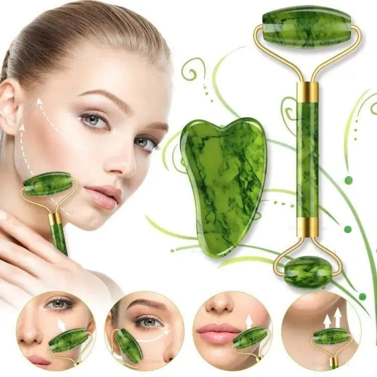 Jade Roller & Gua Sha Set for Radiant Skin