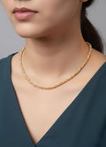 Premium Iranian Style Gold-Tone Chain Necklace – Handmade