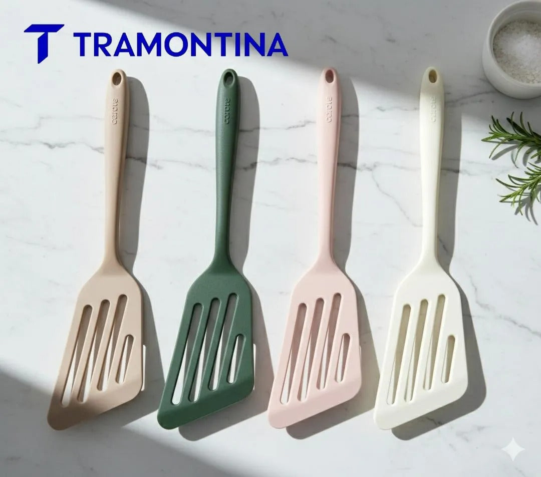 Tramontina Silicone Slotted Turner Multicolor Kitchen Essential