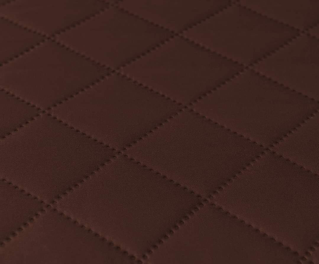 Microwave Cover Dust Proof Quilted Cotton Brown
