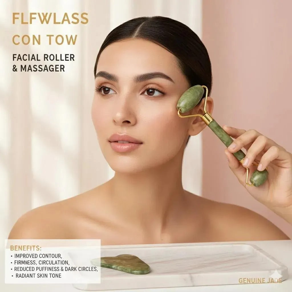Jade Roller & Gua Sha Set for Radiant Skin