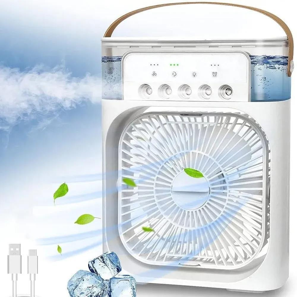 7-Color LED Mini Air Cooler with Timer