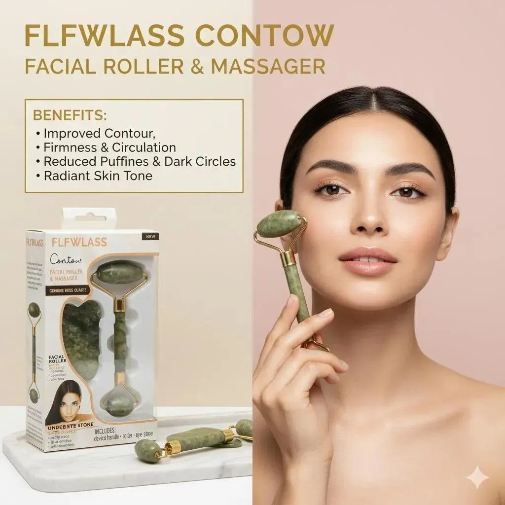 Jade Roller & Gua Sha Set for Radiant Skin