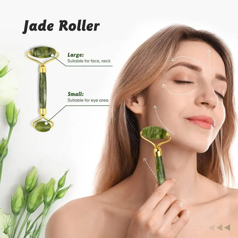 Jade Roller & Gua Sha Set for Radiant Skin