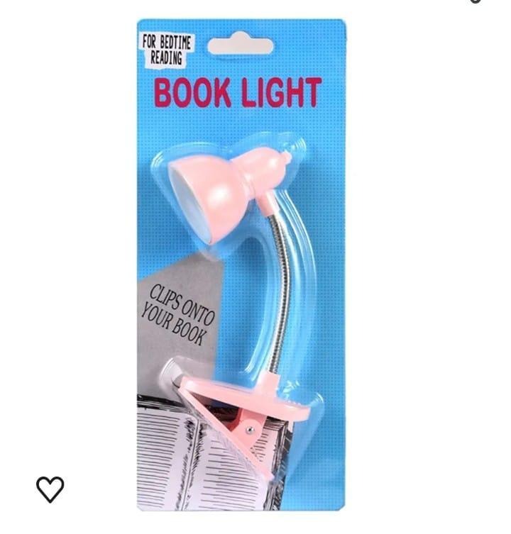 LED Clamp Lamp Pink White Adjustable Neck