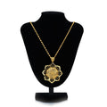 Women Gold Sunflower Pendant Retro Ethnic Jewelry