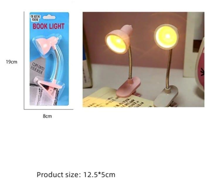 LED Clamp Lamp Pink White Adjustable Neck
