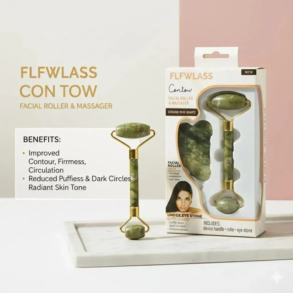 Jade Roller & Gua Sha Set for Radiant Skin